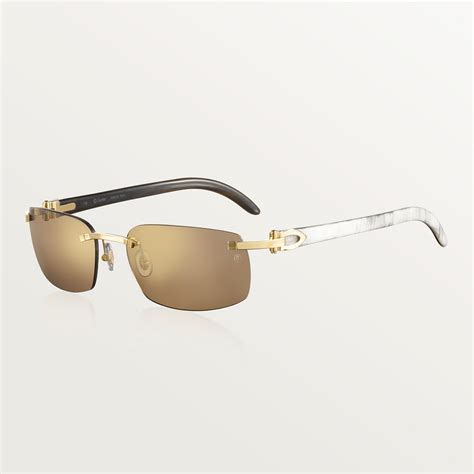 cartier white buffalo horn sunglasses